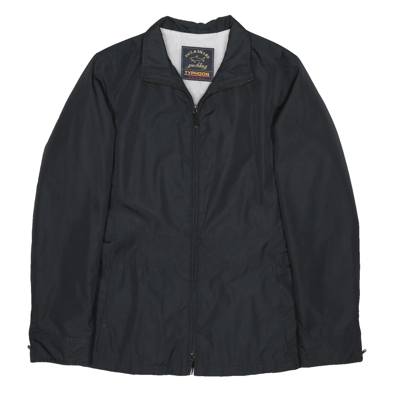 PAUL & SHARK Womens Black Typhoon Zip Jacket S Polyester Plain Lightweight