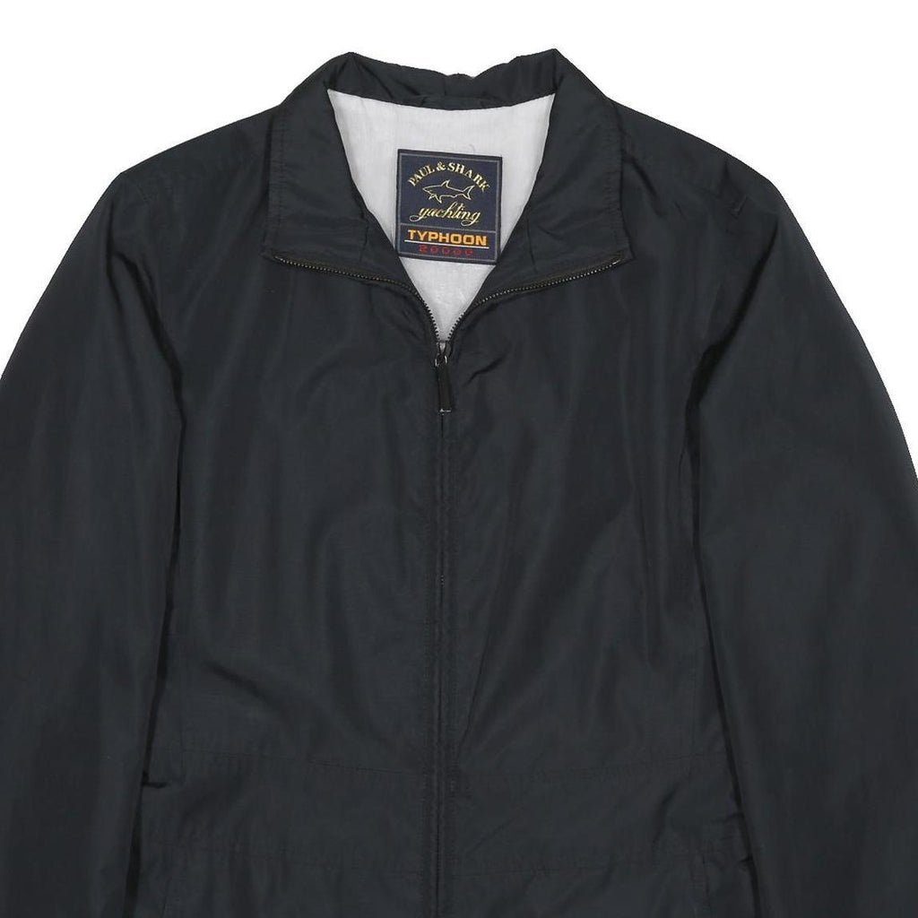 PAUL & SHARK Womens Black Typhoon Zip Jacket S Polyester Plain Lightweight