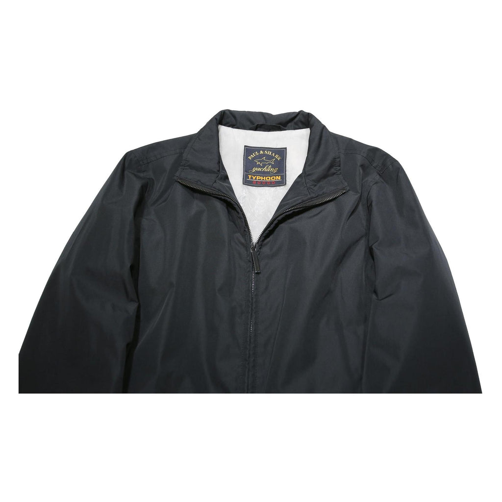 PAUL & SHARK Womens Black Typhoon Zip Jacket S Polyester Plain Lightweight