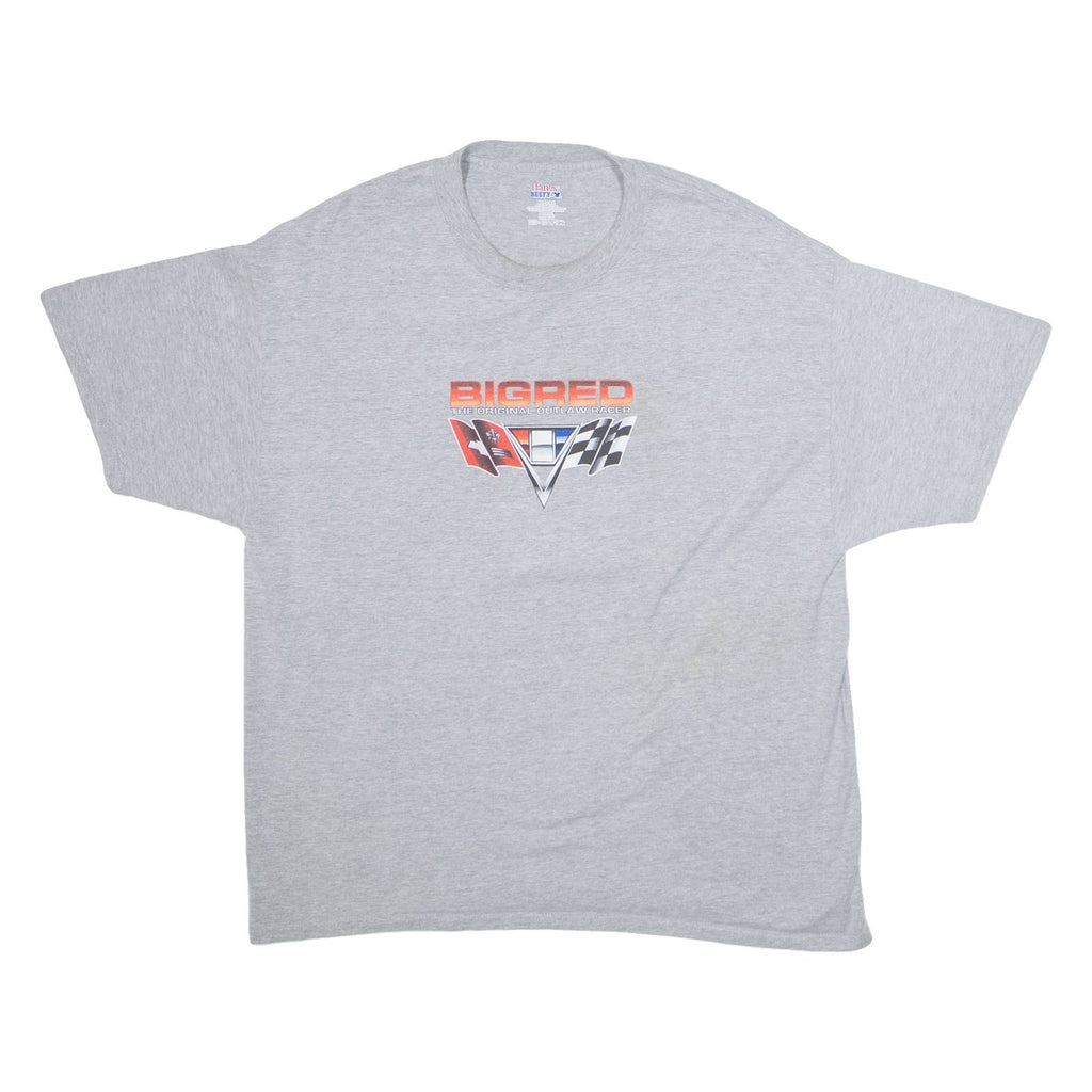 HANES Bigred Mens T-Shirt Grey USA XL