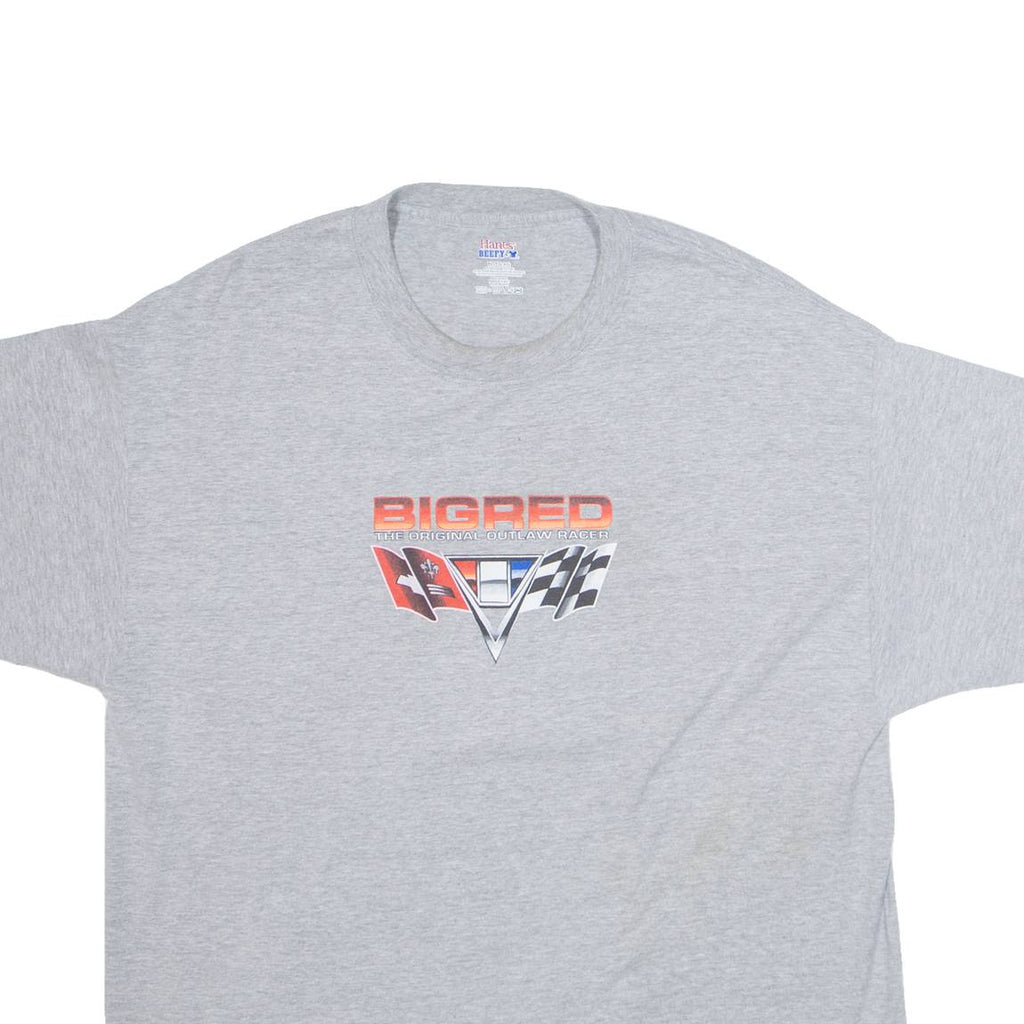 HANES Bigred Mens T-Shirt Grey USA XL