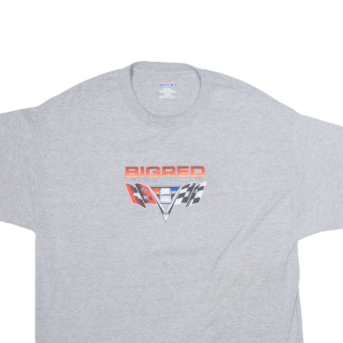 HANES Bigred Mens T-Shirt Grey USA XL