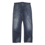 CARHARTT Mens Relaxed Blue Denim Jeans W32 L32 Workwear Casual Zip Closure