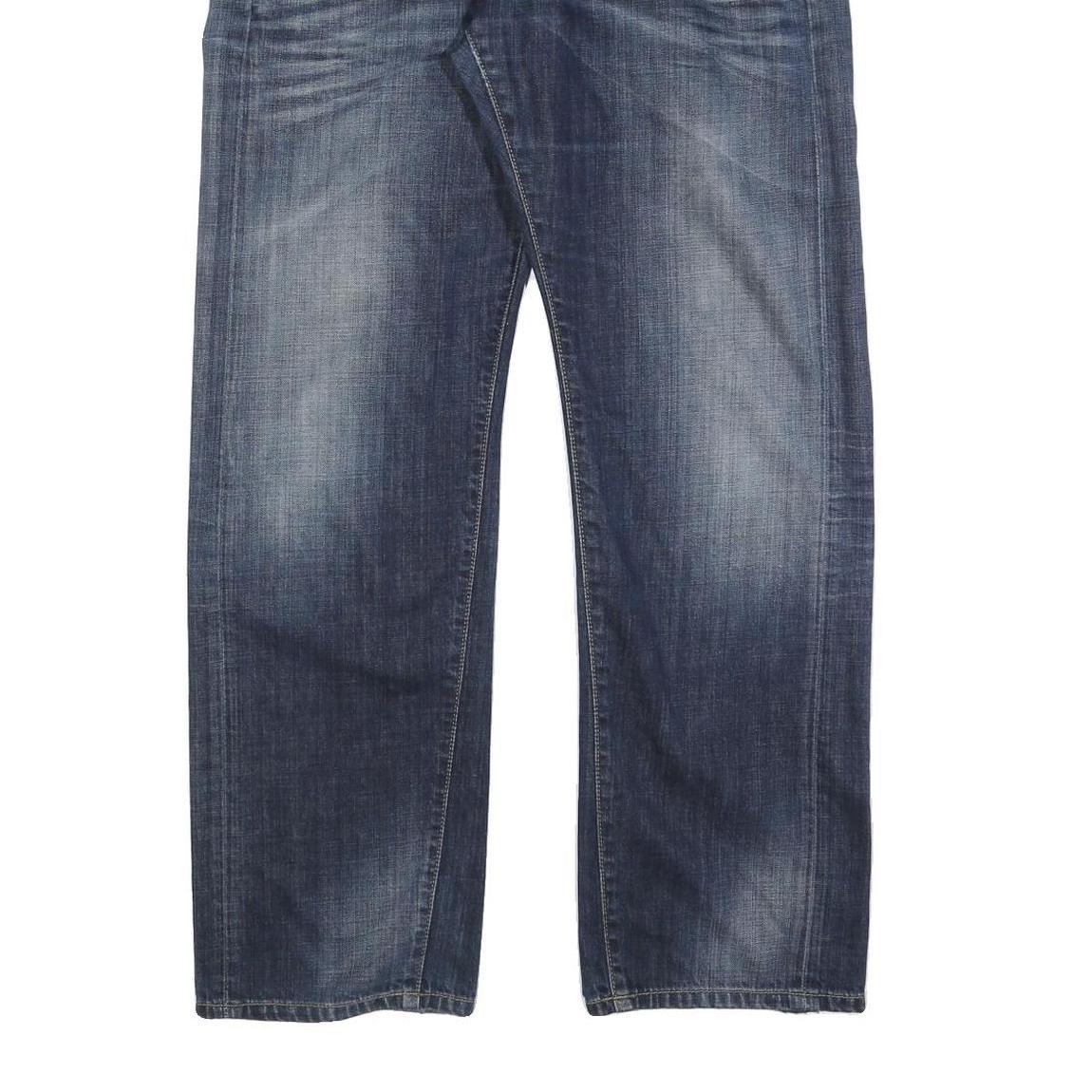 CARHARTT Mens Relaxed Blue Denim Jeans W32 L32 Workwear Casual Zip Closure