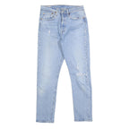 LEVI'S 501S Womens Jeans Blue Slim Skinny Denim Light W27 L28 Classic Button