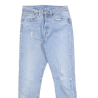 LEVI'S 501S Womens Jeans Blue Slim Skinny Denim Light W27 L28 Classic Button