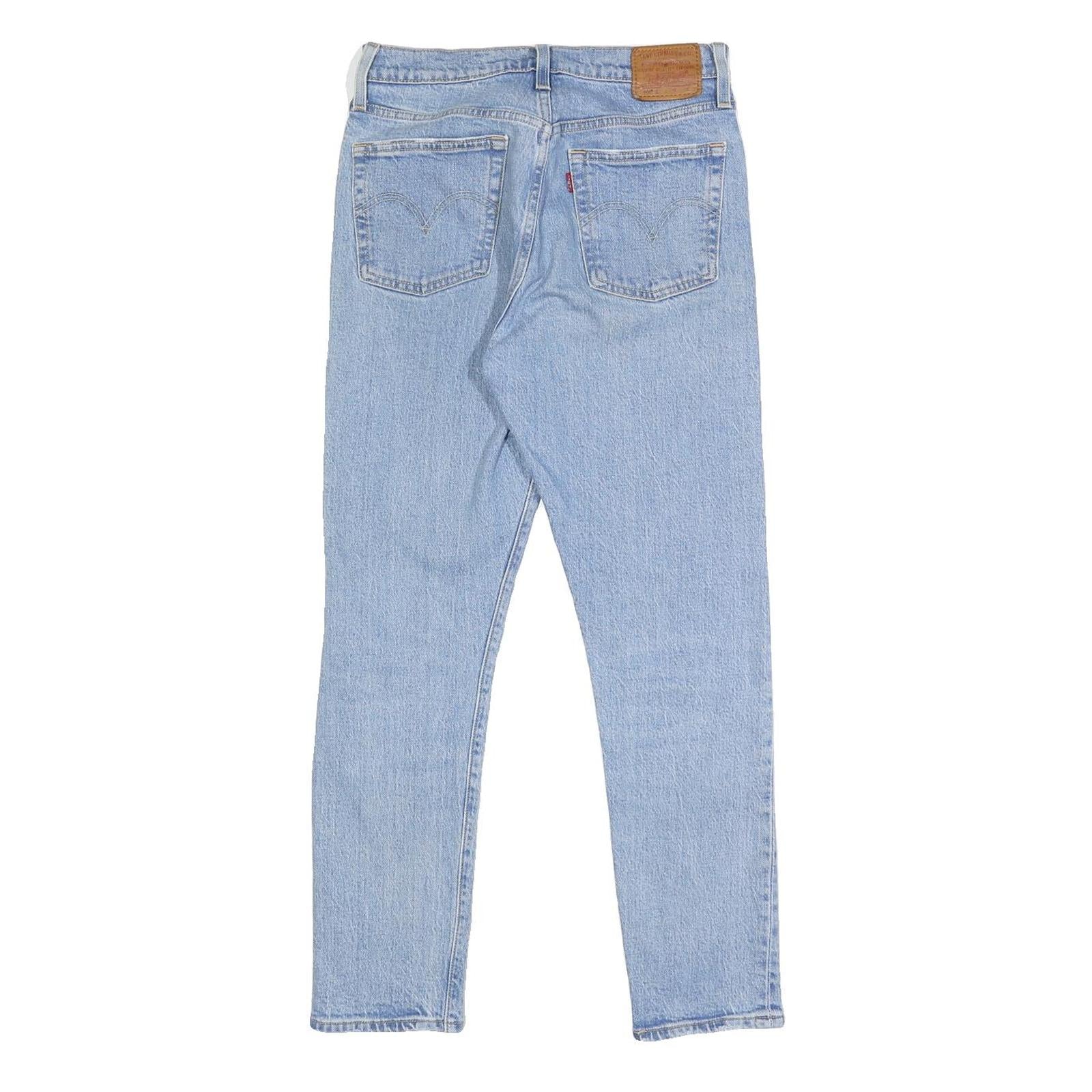 LEVI'S 501S Womens Jeans Blue Slim Skinny Denim Light W27 L28 Classic Button