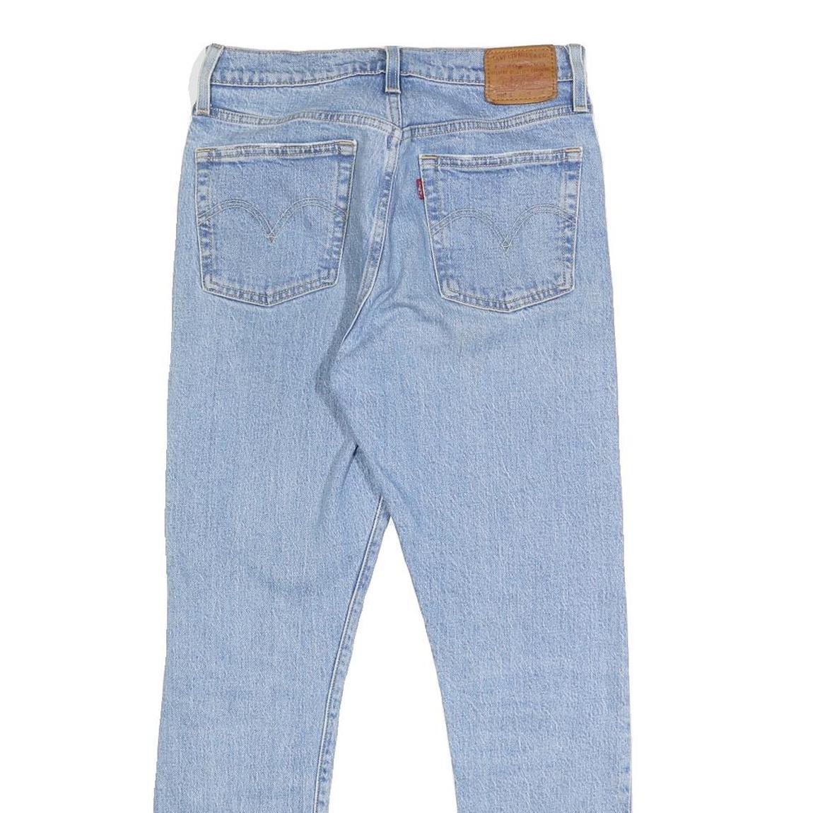 LEVI'S 501S Womens Jeans Blue Slim Skinny Denim Light W27 L28 Classic Button