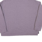 CALVIN KLEIN Womens Purple High Neck XL Quilted Sweatshirt Pullover