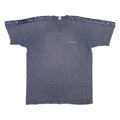 CHAMPION Mens T-Shirt Blue Button Neck L