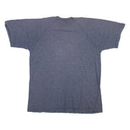 CHAMPION Mens T-Shirt Blue Button Neck L