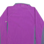 BERGHAUS Womens Purple & Grey Outdoor Patterned Jumper Quarter Zip Pullover UK