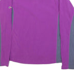 BERGHAUS Womens Purple & Grey Outdoor Patterned Jumper Quarter Zip Pullover UK