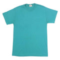HANES Mens Blue T-Shirt M Short Sleeve Crew Neck Plain Cotton Blend Comfortable