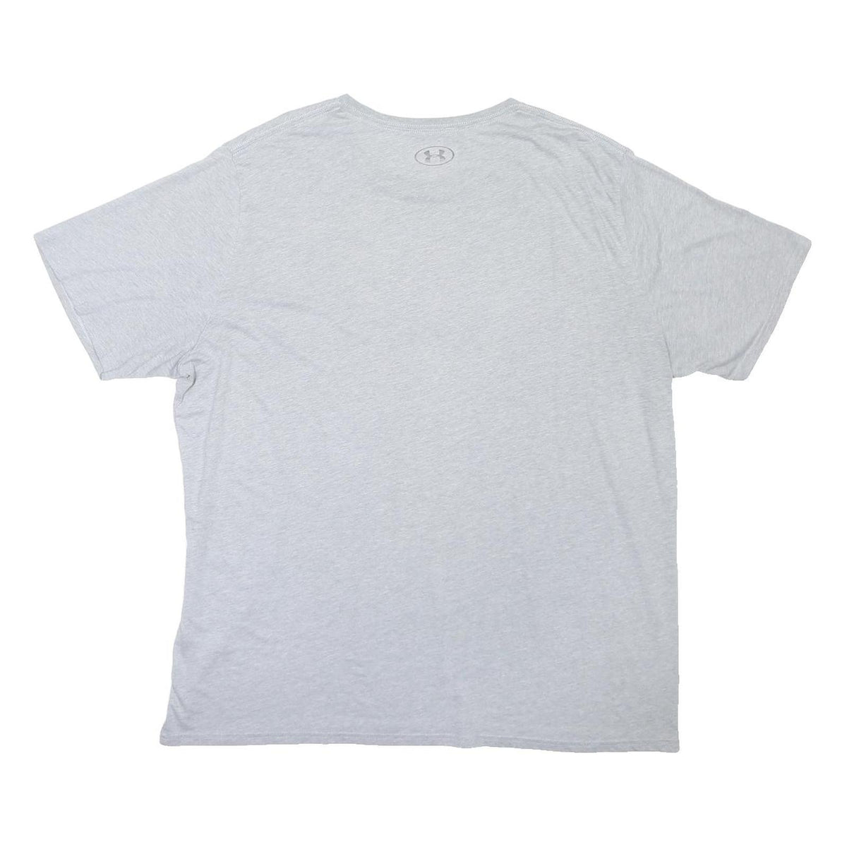 UNDER ARMOUR Mens Grey Athletic T-Shirt 3XL Short Sleeve Crew Neck Cotton Blend