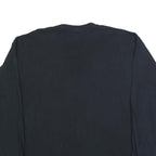 GILDAN Mens Black Lockhart Lions Baseball Graphic T-Shirt XL Long Sleeve Crew