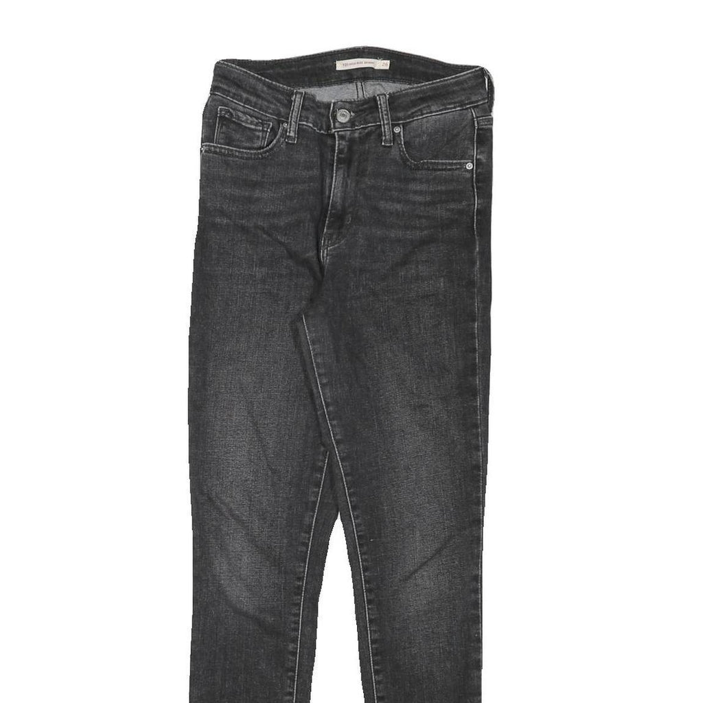 LEVI'S Womens Jeans Black Slim Skinny Denim W24 L29 Stretch Cotton Blend