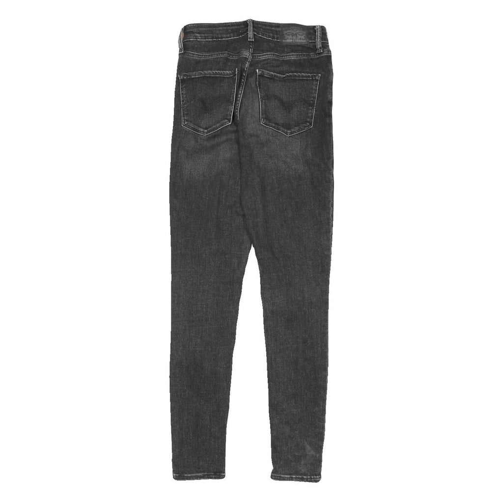 LEVI'S Womens Jeans Black Slim Skinny Denim W24 L29 Stretch Cotton Blend