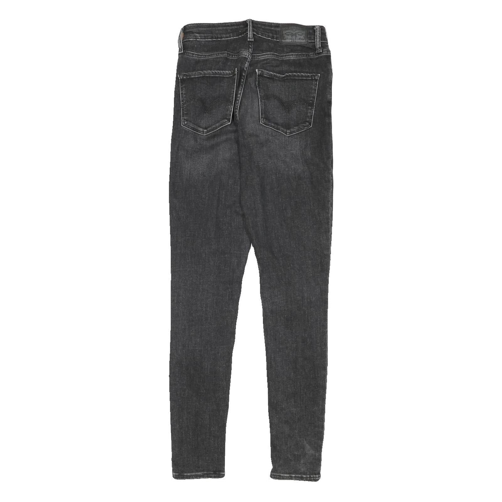 LEVI'S Womens Jeans Black Slim Skinny Denim W24 L29 Stretch Cotton Blend