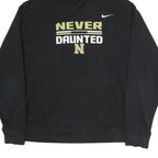 NIKE Mens Black Never Daunted Pullover Hoodie L Cotton Comfort Style