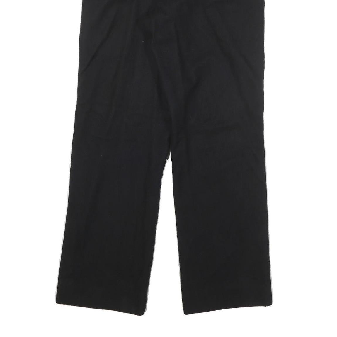 PAUL & SHARK Mens Wool Blend Black Regular Fit Straight Leg Trousers W27 L30