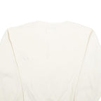 AUTHENTIC PIGMENT Womens Cream XL Crew Neck Cotton Blend Pullover Sweatshirt