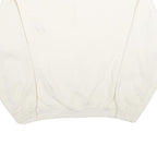 AUTHENTIC PIGMENT Womens Cream XL Crew Neck Cotton Blend Pullover Sweatshirt