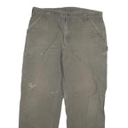 CARHARTT Mens Cotton Blend Grey Relaxed Straight Trousers W40 L34 Workwear
