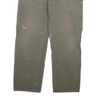 CARHARTT Mens Cotton Blend Grey Relaxed Straight Trousers W40 L34 Workwear