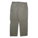 CARHARTT Mens Cotton Blend Grey Relaxed Straight Trousers W40 L34 Workwear
