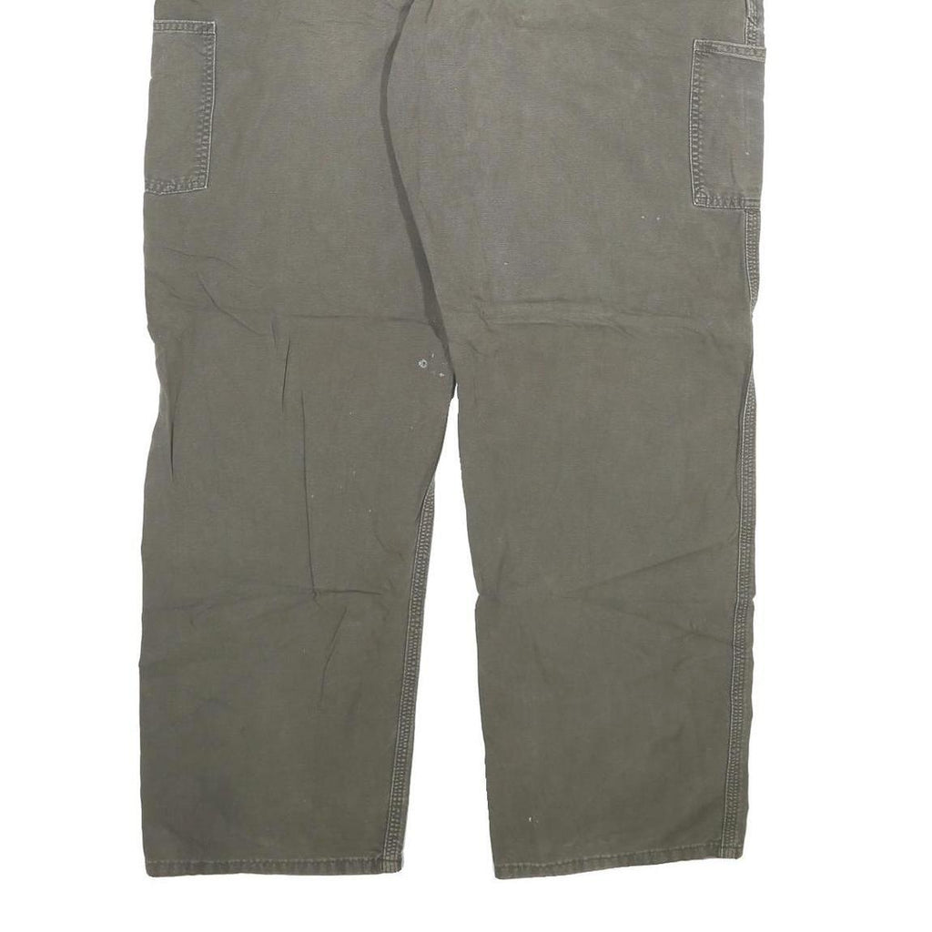 CARHARTT Mens Cotton Blend Grey Relaxed Straight Trousers W40 L34 Workwear