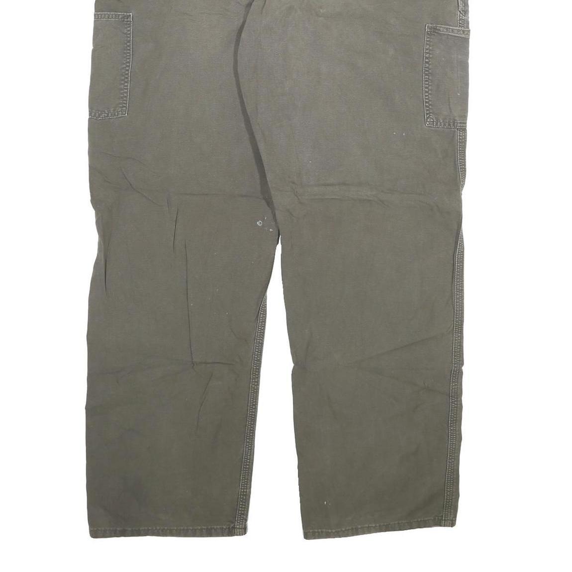 CARHARTT Mens Cotton Blend Grey Relaxed Straight Trousers W40 L34 Workwear