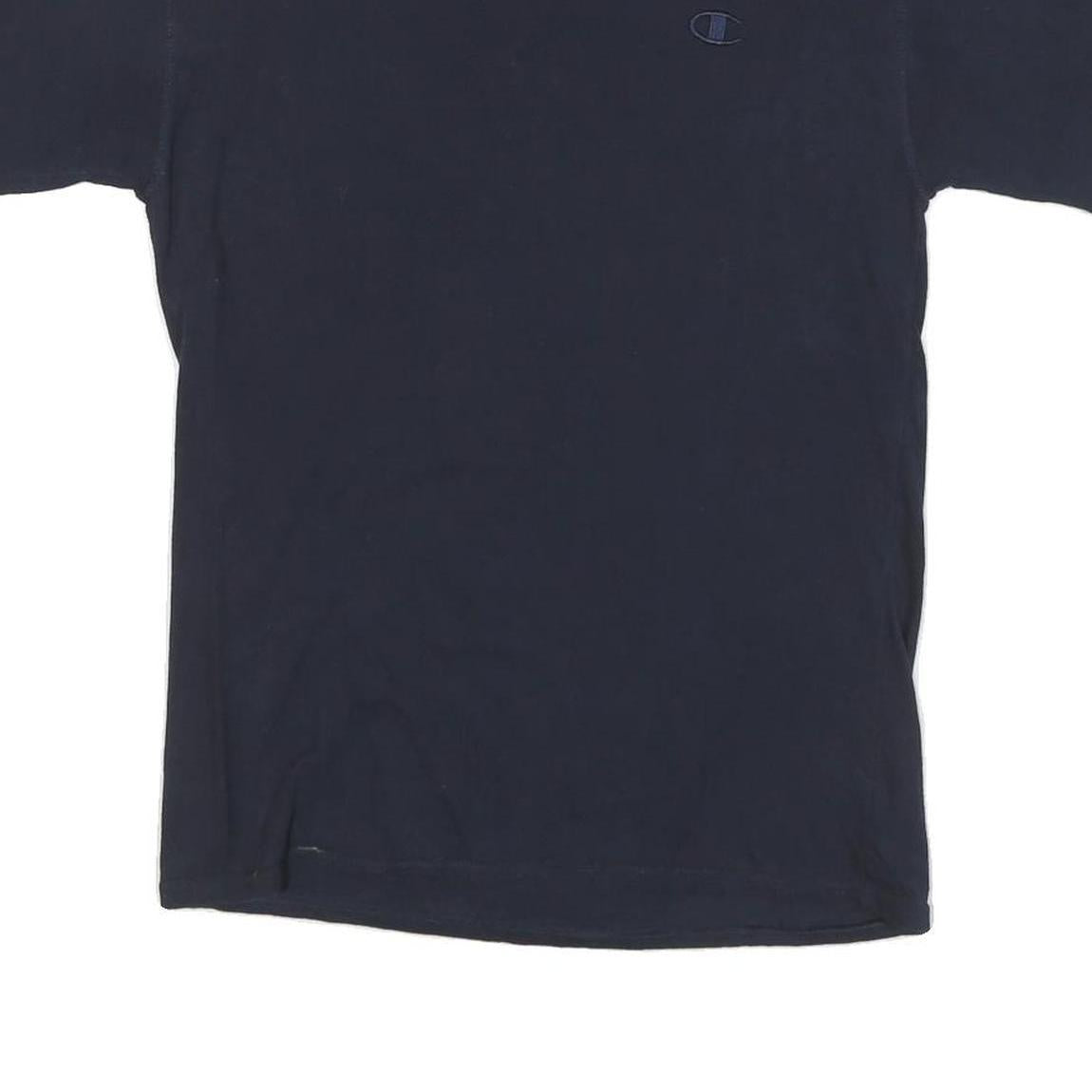 CHAMPION Mens Black Crew Neck Short Sleeve T-Shirt M Cotton Blend Casual Wear