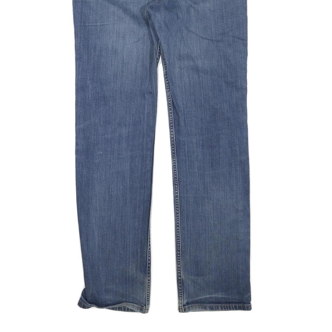 CARHARTT Womens Regular Fit Straight Denim Blue Jeans W32 L32 Zip Cotton Blend