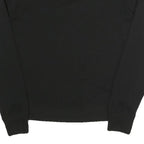 CALVIN KLEIN Womens Black Crew Neck Sweatshirt Pullover S Cotton Blend Jersey