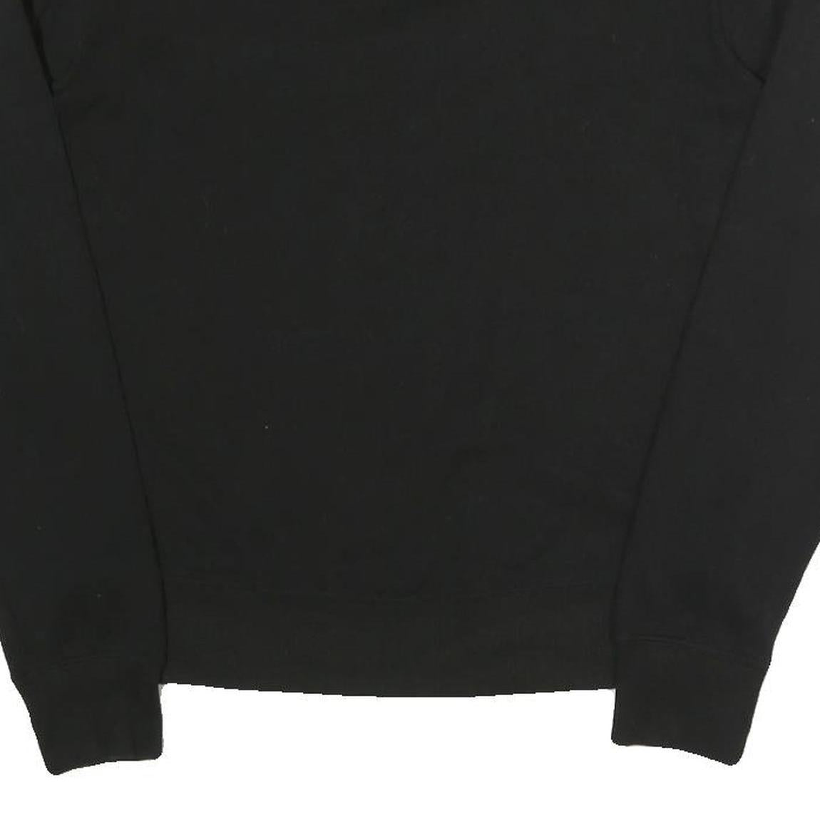 CALVIN KLEIN Womens Black Crew Neck Sweatshirt Pullover S Cotton Blend Jersey