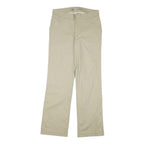 DICKIES Womens Cotton Blend Beige Regular Straight Trousers W30 L32 Workwear