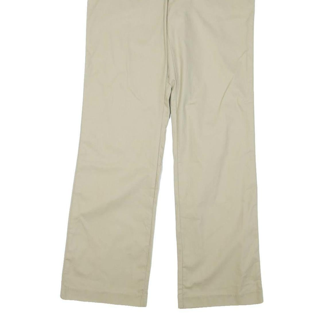 DICKIES Womens Cotton Blend Beige Regular Straight Trousers W30 L32 Workwear