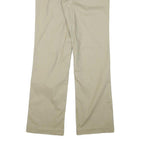 DICKIES Womens Cotton Blend Beige Regular Straight Trousers W30 L32 Workwear