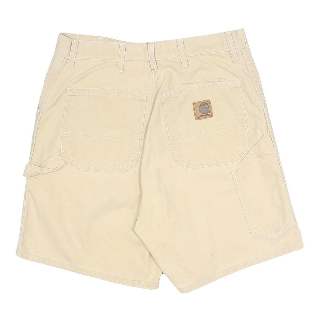 CARHARTT Mens Shorts Beige Casual Cotton M W32 Workwear Relaxed Fit