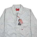 EISNEGGERKLASSIKER Mens White Nylon Zip Jacket L Casual Classic Outdoor
