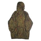APPROPOS Womens Brown & Green Paisley Outdoor Jacket S Polyester Blend Zip