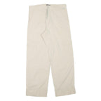 SERGIO VITTI Mens Regular Beige Cargo Trousers W31 L28 Cotton Blend Zip