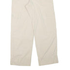 SERGIO VITTI Mens Regular Beige Cargo Trousers W31 L28 Cotton Blend Zip