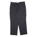 DICKIES Mens Cotton Blend Black Regular Fit Straight Leg Trousers W38 L32