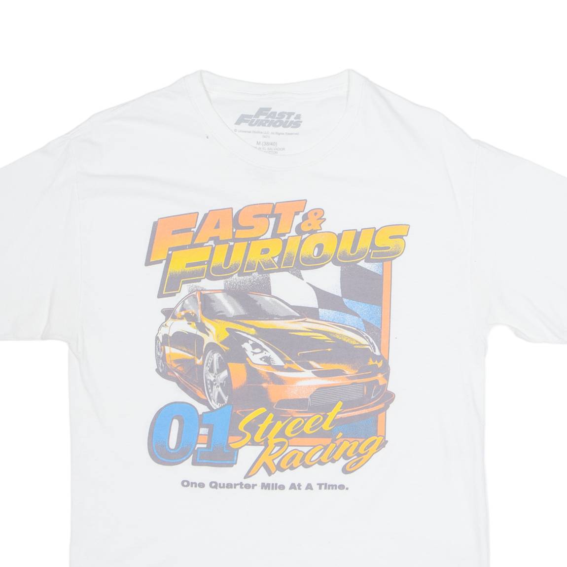 FAST & FURIOUS Mens T-Shirt White M