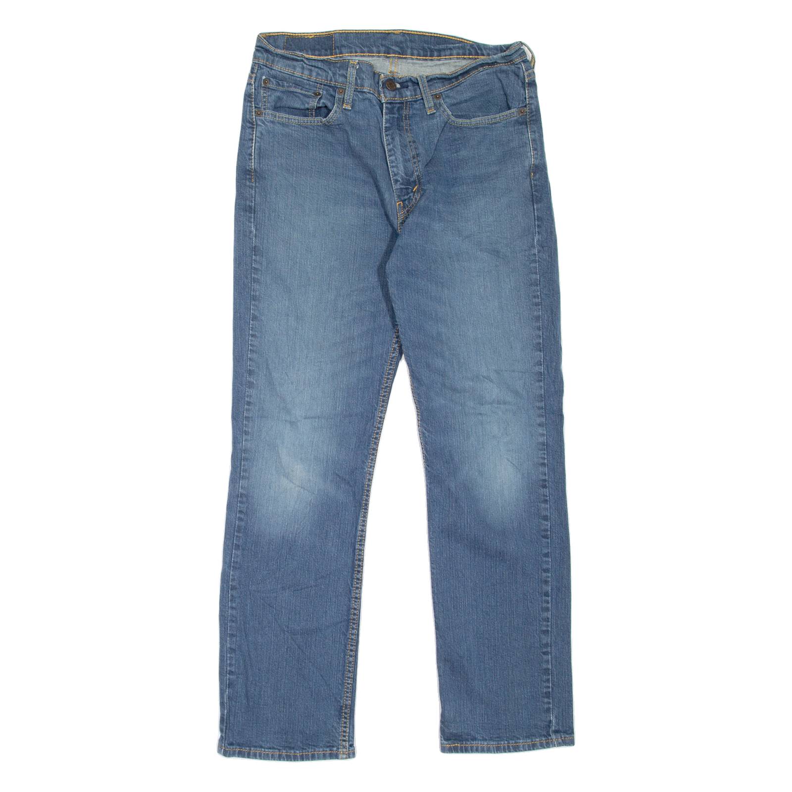 LEVI'S 514 Jeans Mens Blue Slim Straight Stone Wash W30 L30