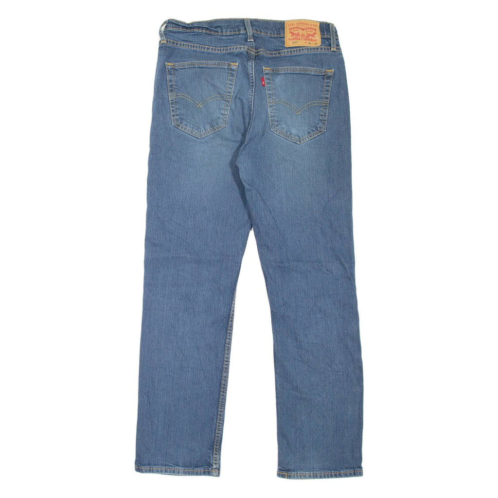 LEVI'S 514 Jeans Mens Blue Slim Straight Stone Wash W30 L30