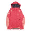 JACK WOLFSKIN Womens Red & Pink Outdoor Jacket M Polyamide Waterproof Zip Hood