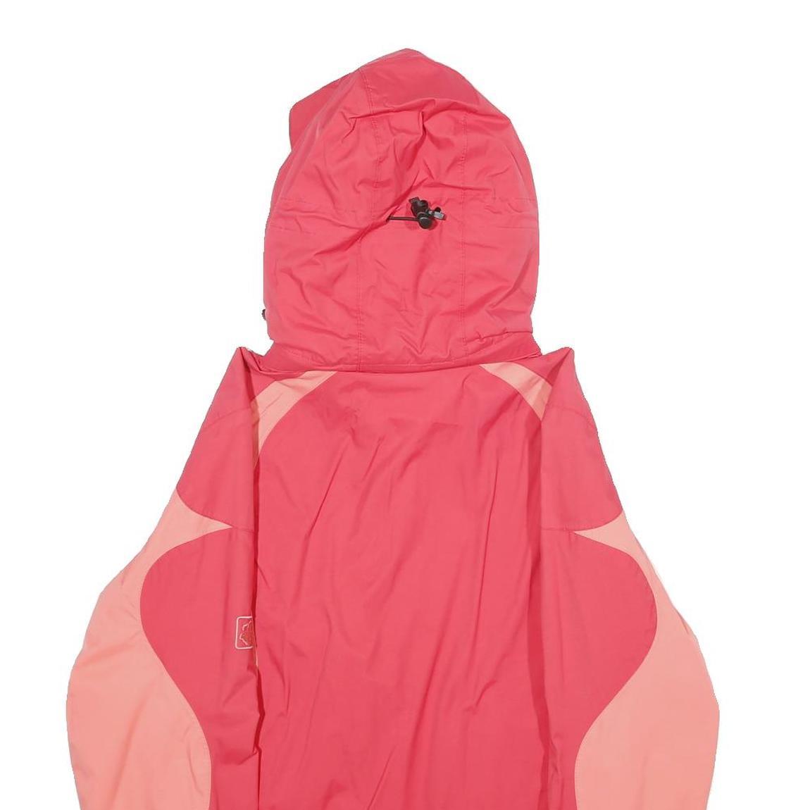 JACK WOLFSKIN Womens Red & Pink Outdoor Jacket M Polyamide Waterproof Zip Hood